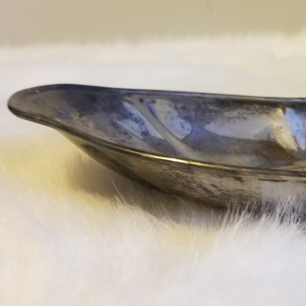 National Silver on Copper Tray, #1023, Ornate Vtg - Picture 3 of 6